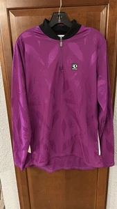 Pearl Izumi Women's Cycling Jersey XXL Purple Long Sleeve 1/4 Zip Made in USA - Picture 1 of 6