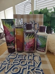 Bath Body Works INTO THE WILD Gift Set Mist, Lotion, Body Cream, Gel, Sponge - Picture 1 of 11