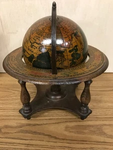 Tischplatte alte Welt Astrologie Sternzeichen Globus Italien - Vintage - Bild 1 von 8