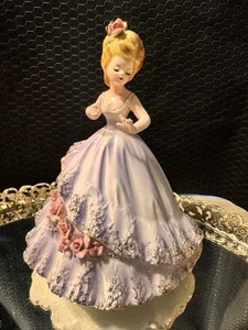 Josef Originales Años 60 SERIE ROMANCE "El Compromiso" Porcelana Estatuilla Lila - Imagen 1 de 6