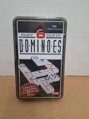 Dominoes Double 6 Color Dot - 28 Dominoes - Image 1 of 4