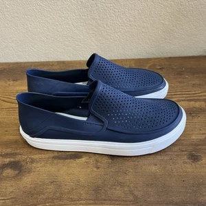 Crocs Citilane Roka Slip-On Women’s Loafer Navy Blue Boat Shoe Sz 7 Casual Comfy - Picture 1 of 8