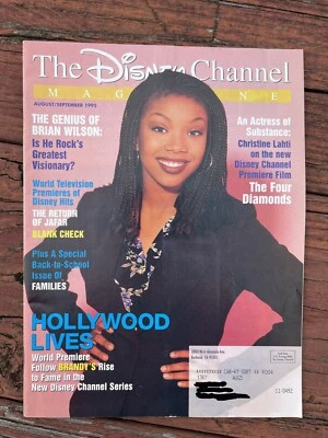Vintage The Disney Channel Magazine August September 1995 Brandy - Image 1 of 4