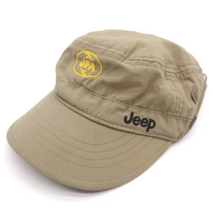 Jeep Military Strapback Cadet Hat Vented Army Green Tan Ball Cap Outdoors Adult - Picture 1 of 7