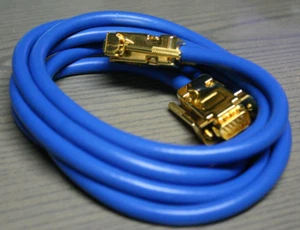 Lindy SVGA Monitor Verängerungskabel vergoldet M/F blau 2m - Bild 1 von 2