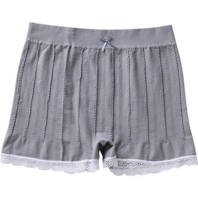 2 PIEZAS Pantalones Cortos de Encaje a Rayas Torcidas Bloomers Boxers Panty Ropa Interior Lolita Foto 1 de 4