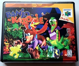 Banjo Kazooie SOLO CUSTODIA Nintendo 64 N64 Box QUALSIASI 4+ SCONTO 20% QUALITÀ A+ - Foto 1 di 5