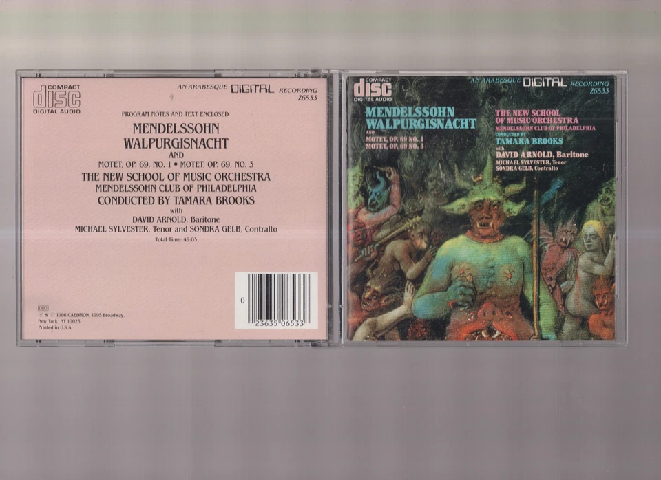 Mendelssohn: Walpurgisnacht And Two Motets (CD, Allegro Corporation) #0525CJ Foto 1 de 1
