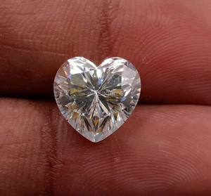 EGL Diamond 2 Ct Lab-Grown CVD Diamond Heart Cut D Color VVS1 Clarity 5AOF - Picture 1 of 10