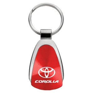 Toyota Corolla Tear Drop Key Ring (Red) - Picture 1 of 4