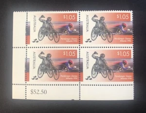Australian Stamps: 1996 Centenary of the Modern Paralympics-Cnr Block Of 4 MNH - Picture 1 of 1