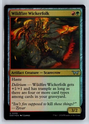 FOIL Wildfire Wickerfolk Duskmourn Uncommon – MTG Magic the Gathering Card - Image 1 of 2