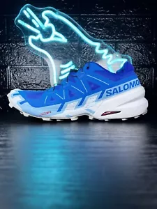 Salomon Speedcross 6 Scarpe Uomo Escursionismo Trail Running Sneakers Blu Bianco - 11 - Foto 1 di 5