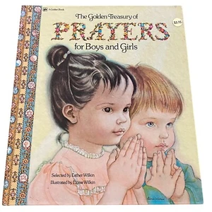 Golden Treasury of Prayers for Boys & Girls Big Golden book 1975 - Foto 1 di 12