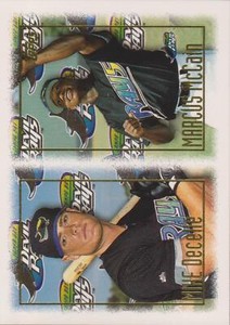 1997 Topps Rookie Mike DeCelle / Marcus McCain RC #472 Devil Rays Baseball