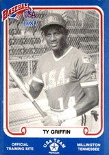 1987 Pan Am Team USA Blue BDK #14 Ty Griffin Tampa Florida FL Baseball Card