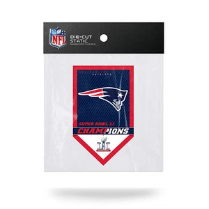 New England Patriots Super Bowl 51 Champions Die Cut Static Cling Sticker 4x5 - Picture 1 of 1