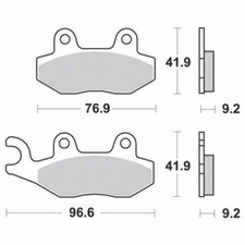 TRW-Lucas Brake Pad MCB 689 Set Hours Organic ABE MCB689 3322937202690