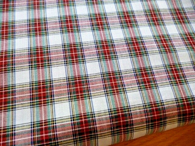 100% Cotton Tartan fabric 50cm X 110cm - Image 1 of 1