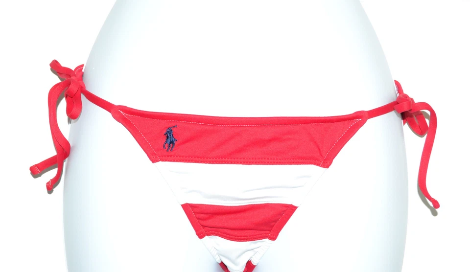 Polo Ralph Lauren Ricky Americana String Bikini Bottom Sz XS Swimsuit (k7)