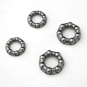 Pair Of Front And Rear Bike / Bicycle Wheel Hub Caged Bearings - 3/16" & 1/4" - Picture 1 of 4