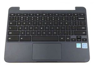 SAMSUNG CHROMEBOOK XE501C13 KEYBOARD PALMREST TOUCHPAD ASSEMBLY GRAY BA98-01575A - Picture 1 of 2