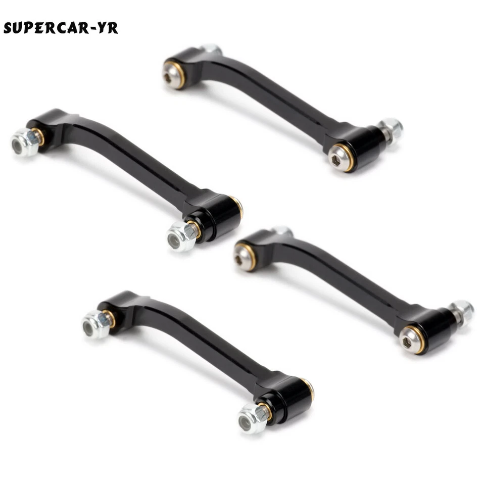 4PCS Aluminum Alloy Radius Arm FOR Tamiya 1/14 Tractor Truck MAN TGX 26.540 XLX Foto 1 de 4