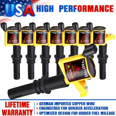 Bobinas de encendido DG511 8X 2004 2005 2006 2007 2008 para Ford F-150 4,6/5,4 L Foto 1 de 4