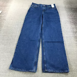 HNST Jeans Womens 32 x 32 Denim Pant High RIse Loose Wide Leg Casual Adult - Picture 1 of 9