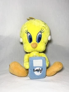 Aurora World Tweety Bird Plush 11" Rare Music Headphones and Pouch 1990’s - Picture 1 of 7