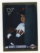 1995 Score Baseball Inverted Punched Darryl Strawberry #209 the only one known!
