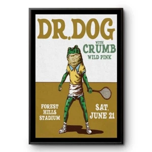 Póster de la gira Dr. Dog With Crumb Wild Pink 21 de junio de 2025 Forest Hills NY - Decoración de pared - Imagen 1 de 7