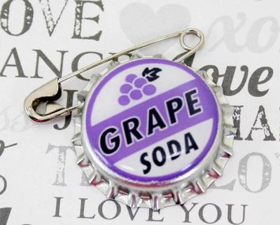 Grape Soda Bottle Cap Pin Ellie Badge - Personalized - Disney - Pixar UP - Image 1 of 4