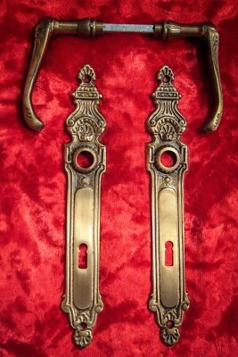 Türdrücker Türbeschläge Türgriff Klinke 255x40 mm BB72mm Massiv Messing #K3PATBB - Bild 1 von 2