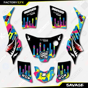 Kit de gráficos CMYK Savage Racing para Suzuki LT50 todos los años calcomanía ATV LT 50 a - Imagen 1 de 2