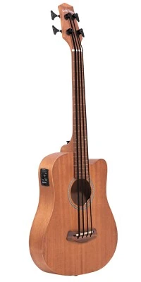 Left-handed M-Bass 23-Inch Scale Acoustic-Electric MicroBass with Padded Gig Bag - Image 1 of 4
