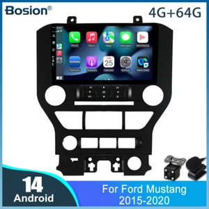 9'' Car Radio For Ford Mustang 2015-2020 Android 14 GPS Navi USB CarPlay 4G+64G - Bild 1 von 12