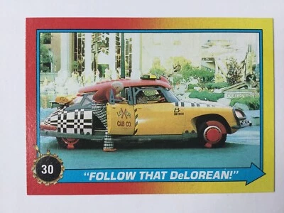 Topps Back To The Future Part II 2 Trading Card 30 Follow That Delorean - Image 1 of 2