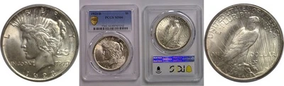 1923 Peace Dollar   PCGS MS-66+  CAC - Image 1 of 3