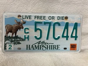 2022 New Hampshire Moose License Plate - Picture 1 of 2
