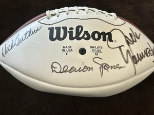 Dick Butkus, Deacon Jones & Jack Youngblood handsigniert Football - Bild 1 von 5