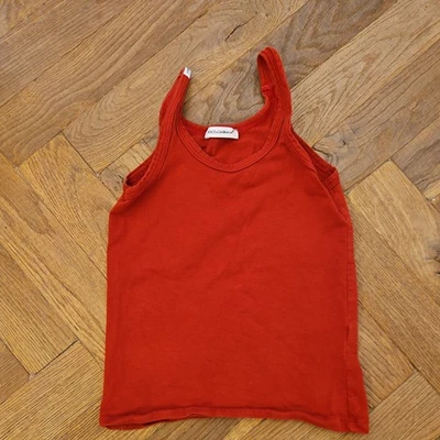 Niño/Giel D&G Junior Dolce & Gabbana Chaleco Top Sin Mangas Camiseta sin Mangas Rojo Edad 3-4/4 Años Foto 1 de 4