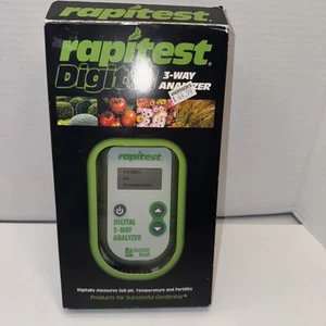 RAPITEST 3 in 1 DIGITAL pH, FERTILITY, THERMOMETER SOIL GARDEN PLANT TEST TESTER - Picture 1 of 4