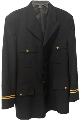 Chaqueta Militar Navy American Craftsman Patriot Botones Dorados 43 Larga Foto 1 de 4