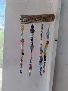 Handmade Cholla Cactus And Glass Bead Suncatcher - Picture 1 of 3