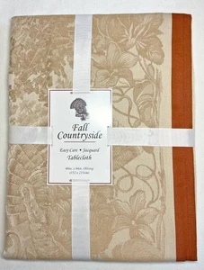 BENSON MILLS TABLECLOTH EASY CARE TURKEY  JAQUARD 60 X 84 100% POLYESTER NIP - Picture 1 of 3