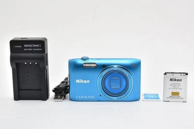 [Near MINT] Nikon Coolpix S3600 Blue 20.1MP Compact Digital Camera JAPAN 2683815 - Image 1 of 4