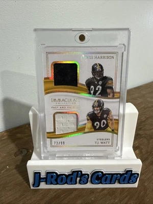 Tj Watt And James Harrison Immaculate Dual Patch - Image 1 of 2