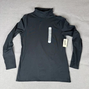 Duluth Trading Co. Womens Turtleneck Long Sleeve Top Soft Stretch Black Size L - Picture 1 of 8