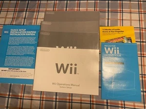 Manuales de operaciones originales para propietarios de Nintendo Wii con otros documentos OEM - Imagen 1 de 9